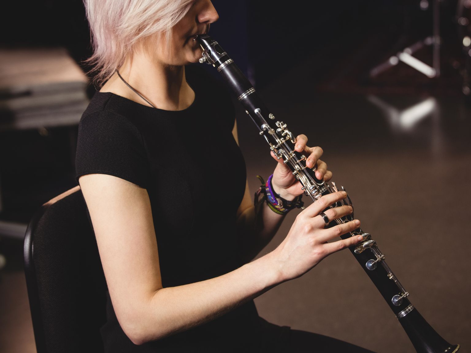 Alumnado de clarinete de la Escuela de Música